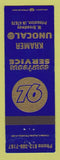 Matchbook Cover - Union 76 oil gas Kramer Princeton IN