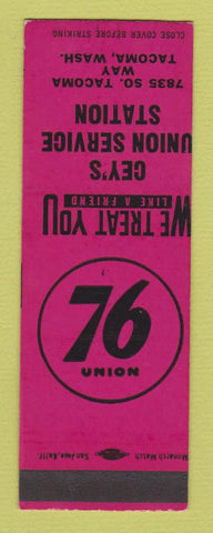 Matchbook Cover - Union 76 oil gas Cey's Tacoma WA