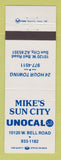 Matchbook Cover - Union 76 oil gas Mike's Sun City AZ