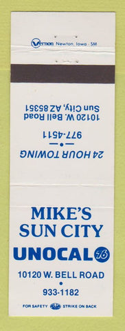 Matchbook Cover - Union 76 oil gas Mike's Sun City AZ