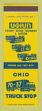 Matchbook Cover - Union 76 oil gas Ohio 70-37 Truck Shop Hebron OH