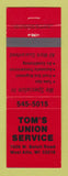 Matchbook Cover - Union 76 oil gas Tom's West Allis WI RED