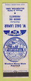 Matchbook Cover - Union 76 oil gas W Dale Lamar Silverton OR 1954 Centennial