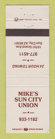 Matchbook Cover - Union 76 oil gas Mike's Sun City AZ