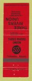 Matchbook Cover - Union 76 oil gas Three Rivers Talkeetna AK