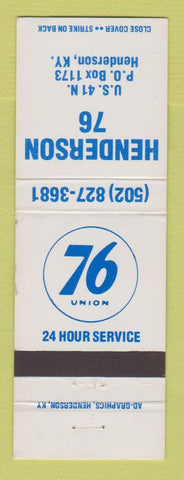 Matchbook Cover - Union 76 oil gas Henderson KY