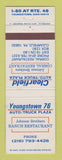 Matchbook Cover - Union 76 oil gas Youngstown OH Truck Stop Clearfield PA WEAR