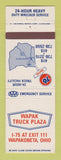 Matchbook Cover - Union 76 oil gas Wapak Truck Stop Wapakoneta OH