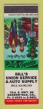 Matchbook Cover - Union 76 oil gas Bill's Bakersfield CA LAMINATED