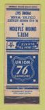 Matchbook Cover - Union 76 oil gas Pete's Colfax WA LAMINATED