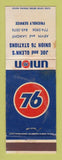 Matchbook Cover - Union 76 oil gas Joe and Glenn's WORN