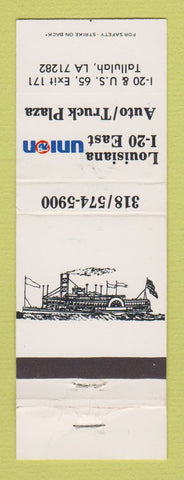 Matchbook Cover - Union 76 oil gas Auto Truck Plaza Tallulah LA