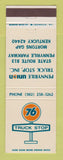 Matchbook Cover - Union 76 oil gas Pennyrile Mortons Gap KY
