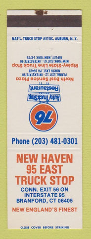 Matchbook Cover - Union 76 oil gas New Haven Branford CT