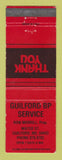 Matchbook Cover - BP oil gas Guilford ME RED