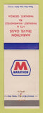 Matchbook Cover - Marathon oil gas Travel Oasis Pinehurst GA