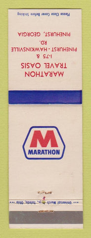 Matchbook Cover - Marathon oil gas Travel Oasis Pinehurst GA