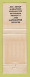 Matchbook Cover - Marathon oil gas Travel Oasis Pinehurst GA