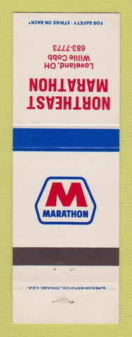 Matchbook Cover - Marathon oil gas Northeast Loveland OH