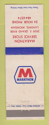 Matchbook Cover - Marathon oil gas Lansing MI WEAR