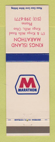 Matchbook Cover - Marathon oil gas Kings Island Kings Mills OH