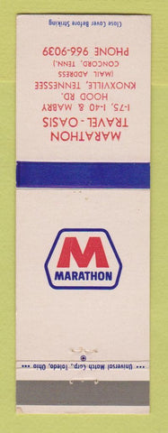 Matchbook Cover - Marathon oil gas Travel Oasis Knoxville TN