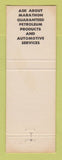 Matchbook Cover - Marathon oil gas Travel Oasis Knoxville TN