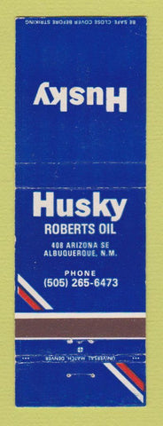 Matchbook Cover - Husky oil gas Roberts Albuquerque NM