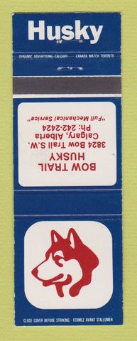 Matchbook Cover - Husky oil gas Bow Trail Calgary AB