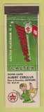 Matchbook Cover - Caltex oil gas Albert Cerulus Grivegnee Belgium LAMINATED