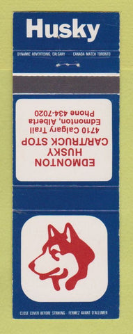 Matchbook Cover - Husky oil gas Edmonton AB