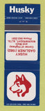 Matchbook Cover - Husky oil gas Wainwright AB 1982