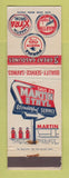 Matchbook Cover - Martin oil gas Purplle Super Regular CHAIN WEAR