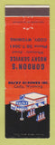 Matchbook Cover - Husky oil gas Gordon's Cody WY
