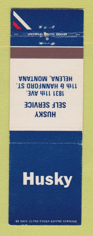 Matchbook Cover - Husky oil gas Helena MT