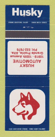 Matchbook Cover - Husky oil gas Grande Prairie AB
