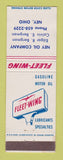 Matchbook Cover - Fleet Wing oil gas Ney OH