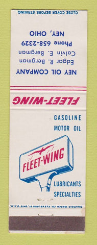 Matchbook Cover - Fleet Wing oil gas Ney OH