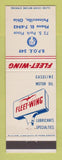Matchbook Cover - Fleet Wing oil gas Elks Lodge Painesville OH