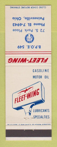 Matchbook Cover - Fleet Wing oil gas Elks Lodge Painesville OH