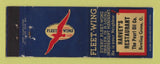 Matchbook Cover - Fleet Wing oil gas Restaurant Bowling Green OH LAMINATED