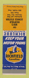 Matchbook Cover - Richfield oil gas Ben's Massena NY low phone # Ploof