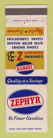Matchbook Cover - Zephyr oil gas