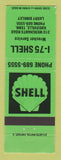 Matchbook Cover - Shell oil gas I-75 Knoxville TN WEAR