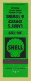 Matchbook Cover - Shell oil gas Larry's Grand Rapids MI