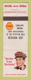 Matchbook Cover - Shell oil gas Joe Wojcik Hamilton ON