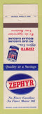 Matchbook Cover - Zephyr oil gas
