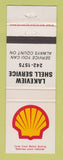 Matchbook Cover - Shell oil gas Lakeview