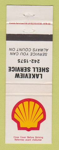 Matchbook Cover - Shell oil gas Lakeview