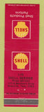 Matchbook Cover - Shell oil gas I-75 Knoxville TN